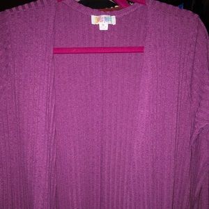 LuLaRoe Pink Ribbed Sarah (Duster) NWT